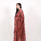 Women’s White Cotton Blend Kurta Pant Set – Elegant Floral Embroidered Kurta with Red Border and Matching Pants, Traditional Indian Ethnic Wear for Festive, Casual & Party Occasions